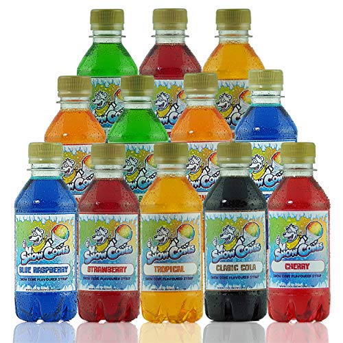 Slush Puppy Syrup|Snow Cone Syrup|Free Strawspoons Included|Our 12 Top Selling Most Popular Flavours|Designed for Use in All Slush Puppie|Slush|Slushie Machines