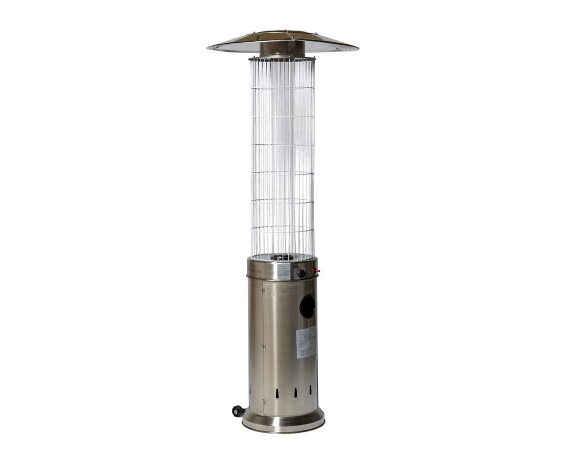 Heatlab 13000W Circle Flame Gas Patio Heater in Stainless Steel